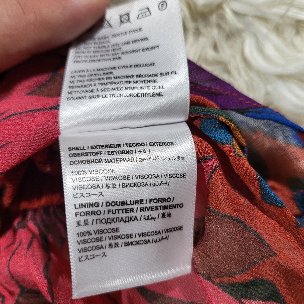 Farm x Anthropologie Smocked Mini Dress Size Small - Picture 11 of 16